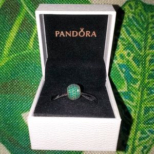Pandora Green Pave Charm